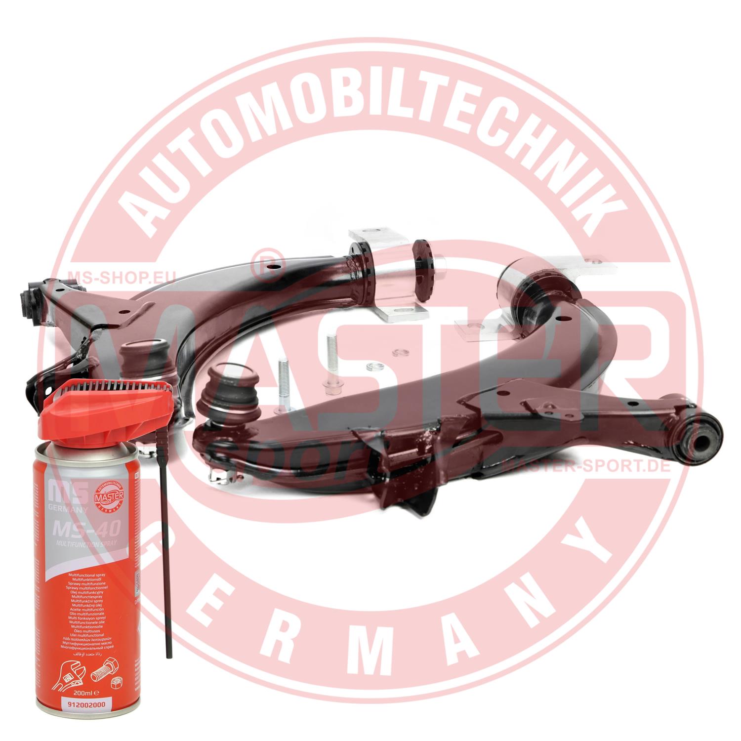 MASTER-SPORT GERMANY 37124-KIT-MSP PROMO Σετ τιμονιού, ανάρτηση τροχών Mπροστινός άξονας δεξιά μπροστινός άξονας Μπροστινός άξον